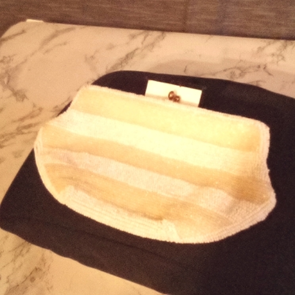 Vintage Hand Beaded Clutch by Josef made in Belgium